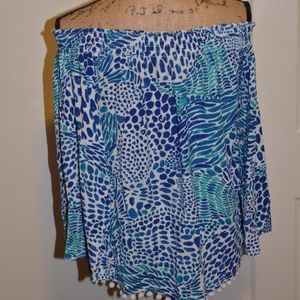 Lilly pulitzer off the shoulder Nita top